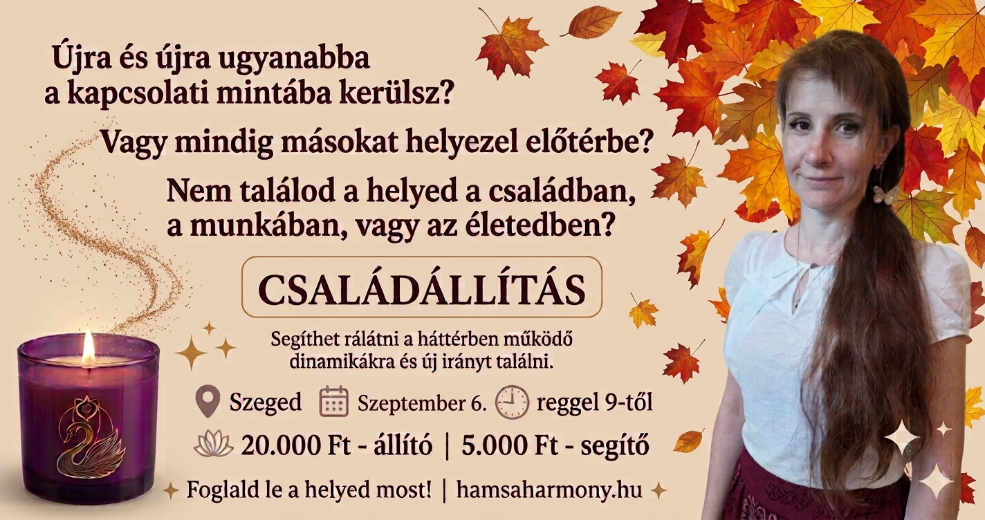Szeptemberi Családállítás